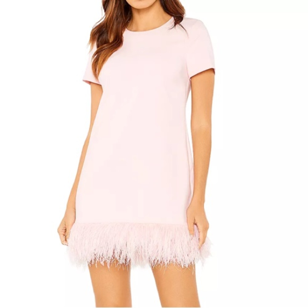 Likely Marullo feather shift dress